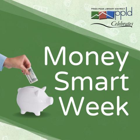 Money Smart Week Graphic with Money Bank